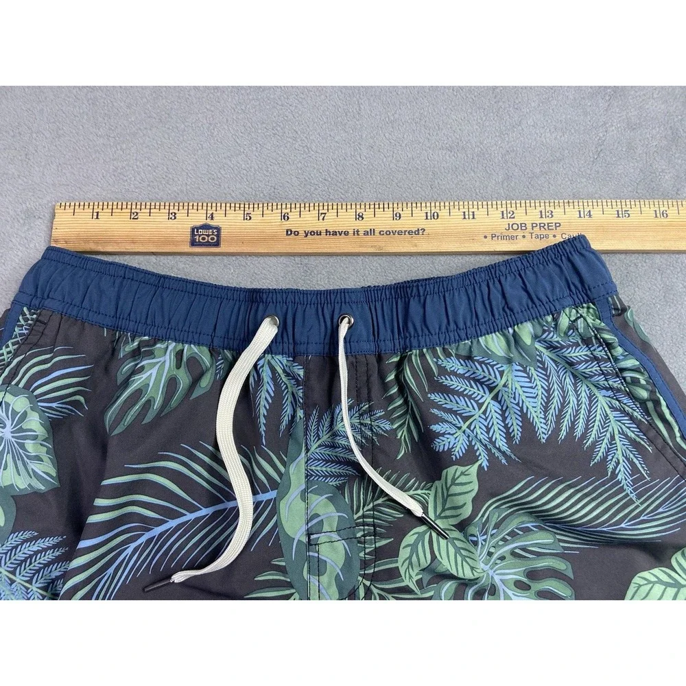 Fair Harbor Shorts Mens Medium Swim Green Tropical Palm 8